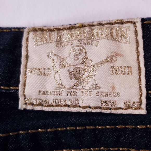 True Religion Joey 26 Big T Wide Leg Blue Jeans NWT NEW $205 MSRP - Picture 16 of 16